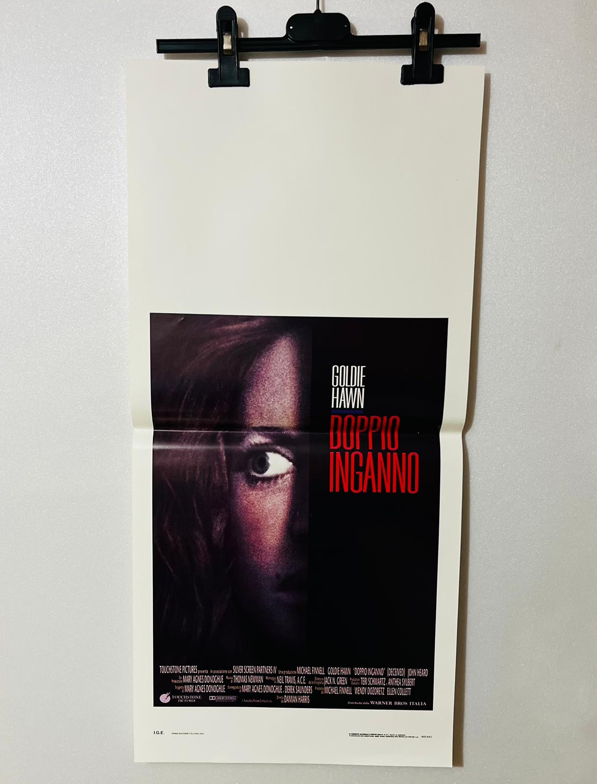 locandina cinema ''doppio inganno'' 33x70 E13
