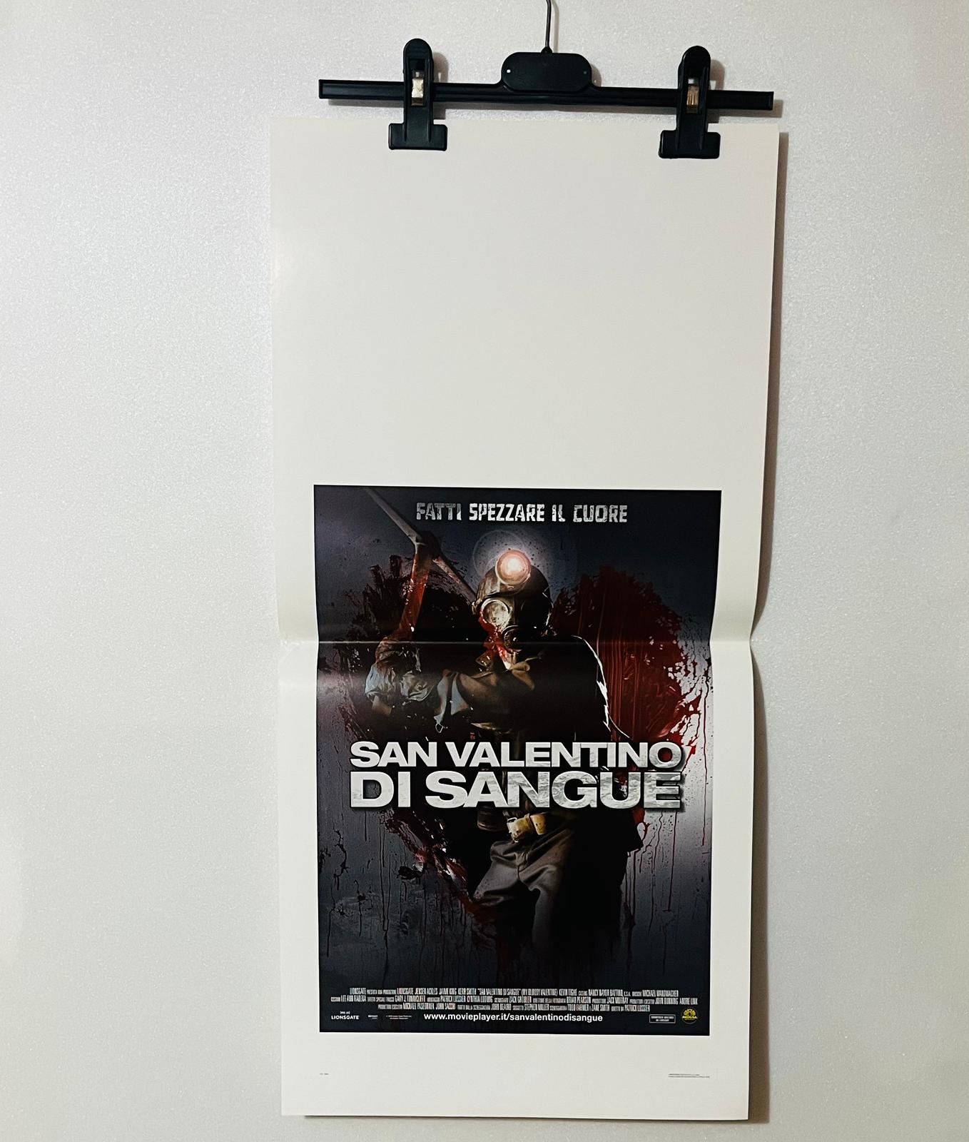 locandina cinema ''san valentino di sangue'' 33x70 E04