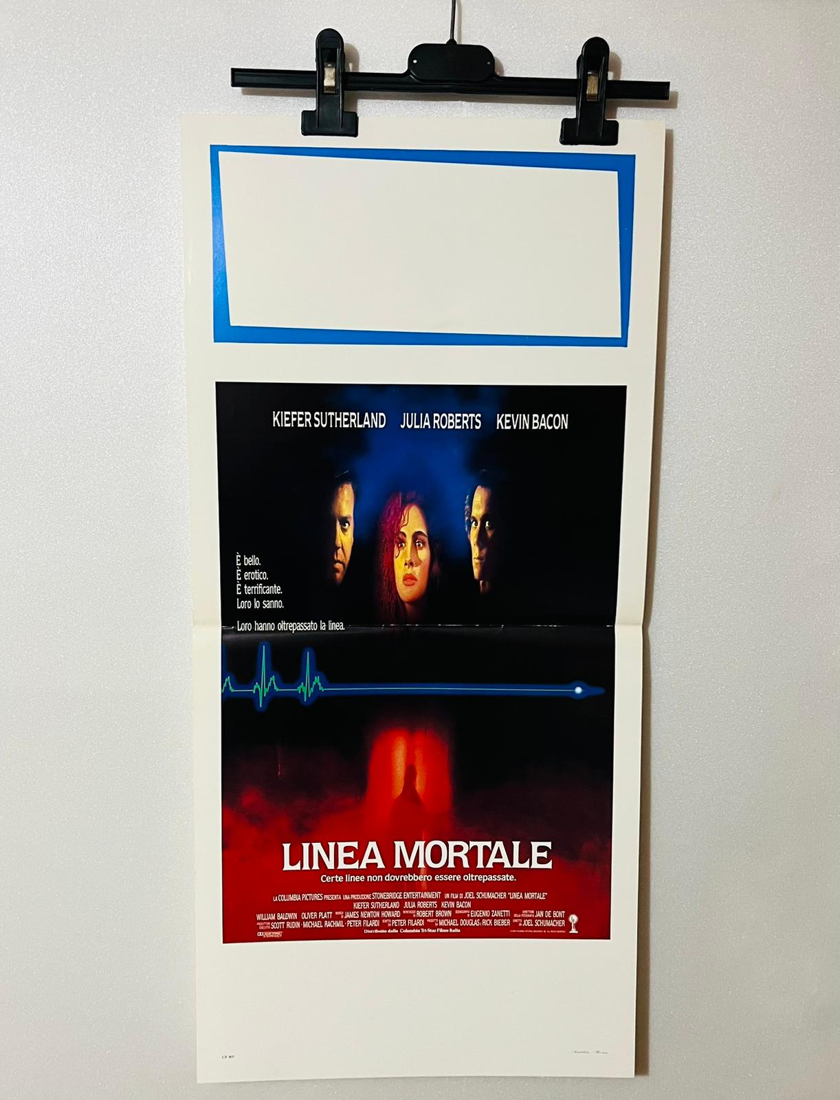 locandina cinema ''linea mortale'' 33x70 e32