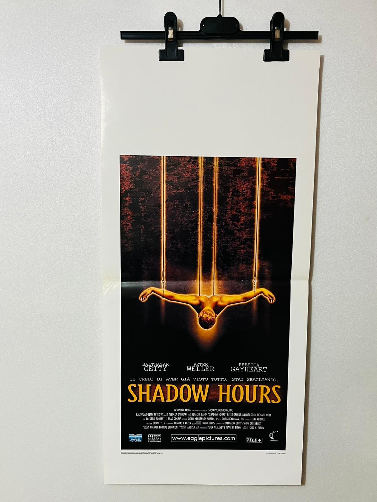 locandina cinema ''shadow hours'' 33x70 e43