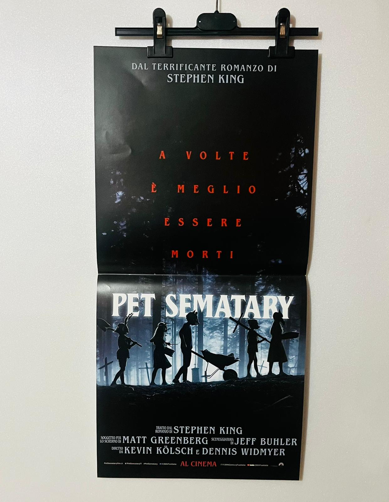 locandina cinema ''pet sematary'' 33x70 E9