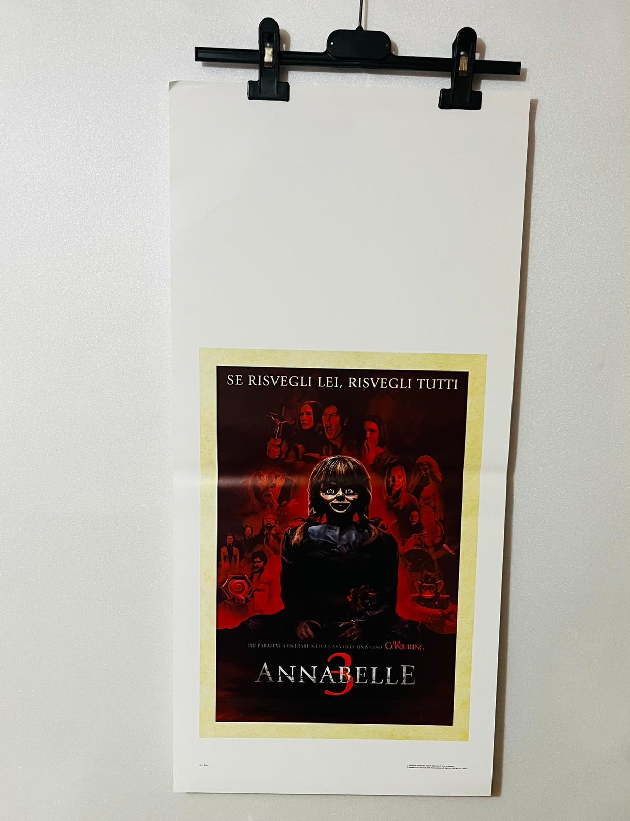 locandina cinema ''annabelle 3'' 33x70 e36