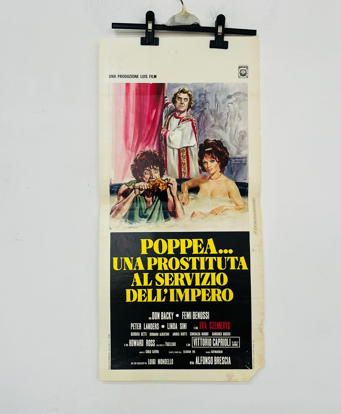locandina cinema ''poppea'' 33x70 d898