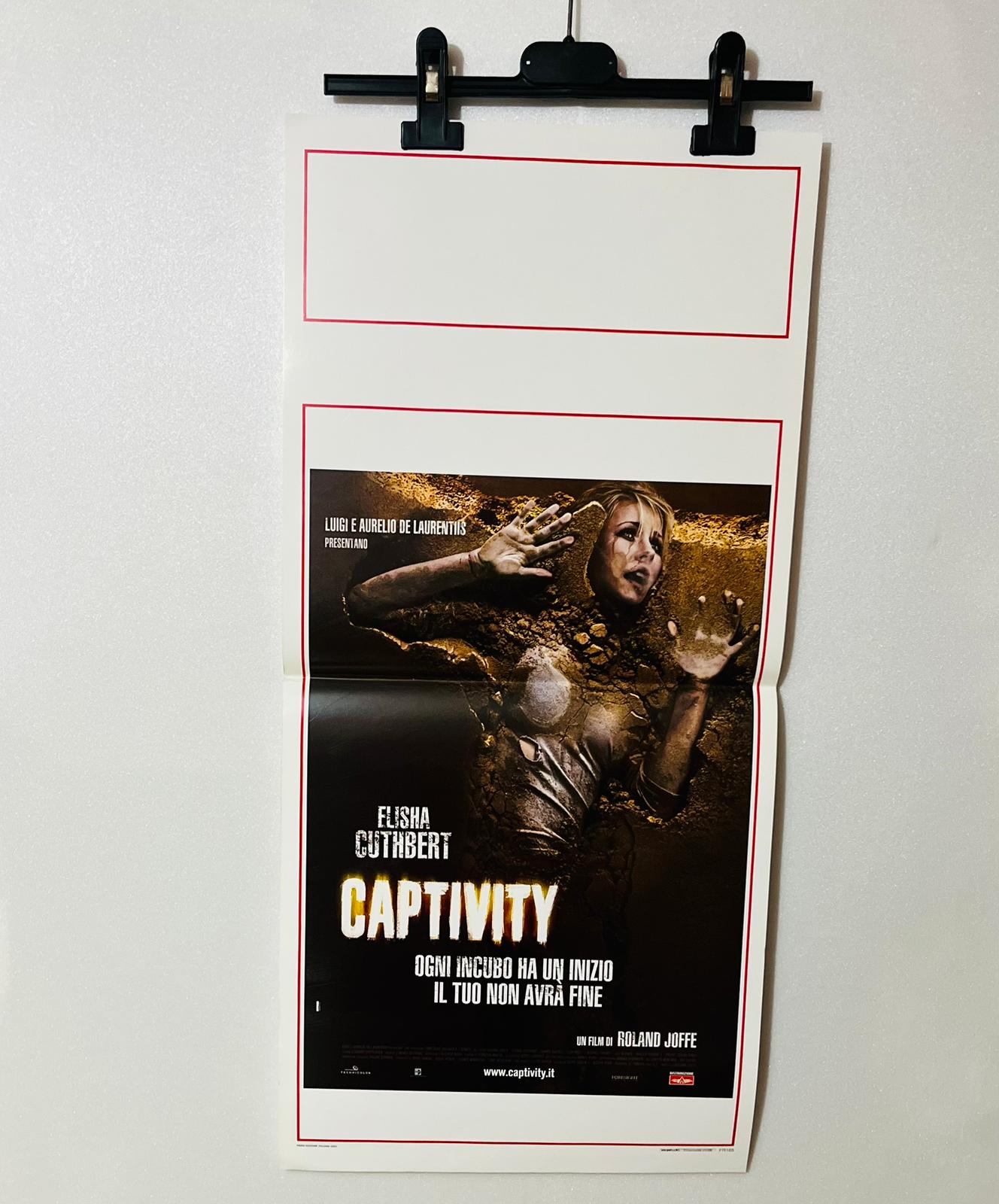 locandina cinema ''captivity'' 33x70 E21