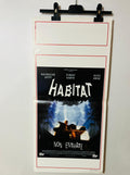 locandina cinema ''habitat'' 33x70 e37