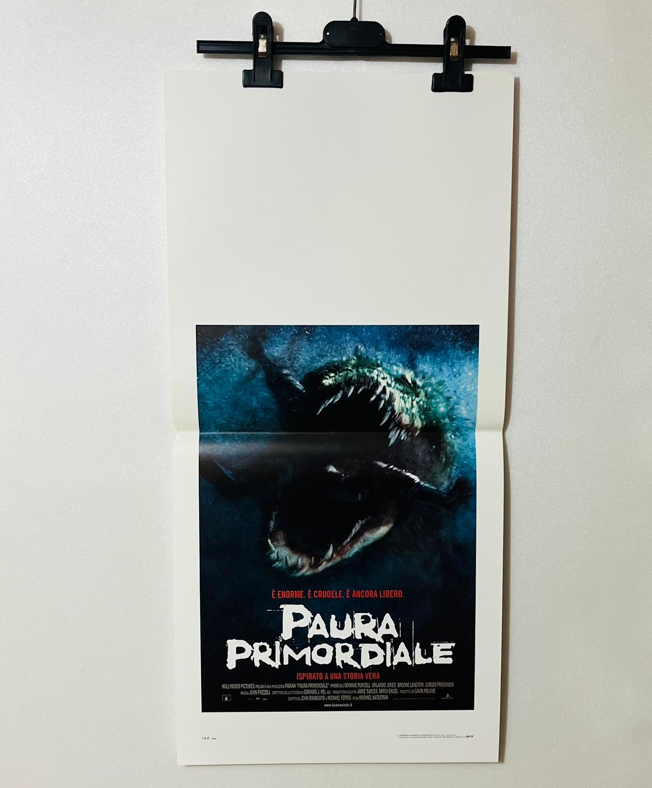 locandina cinema ''paura primordiale'' 33x70 d992