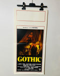 locandina cinema ''gothic'' 33x70 e31
