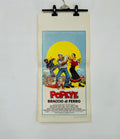 locandina cinema ''popeye braccio di ferro '' 33x70 robert altman robin williams d895
