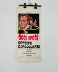 locandina cinema ''oggi sposi sentite condoglianze'' 33x70 d892
