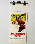 locandina cinema ''soli contro tutti'' 33x70 d980