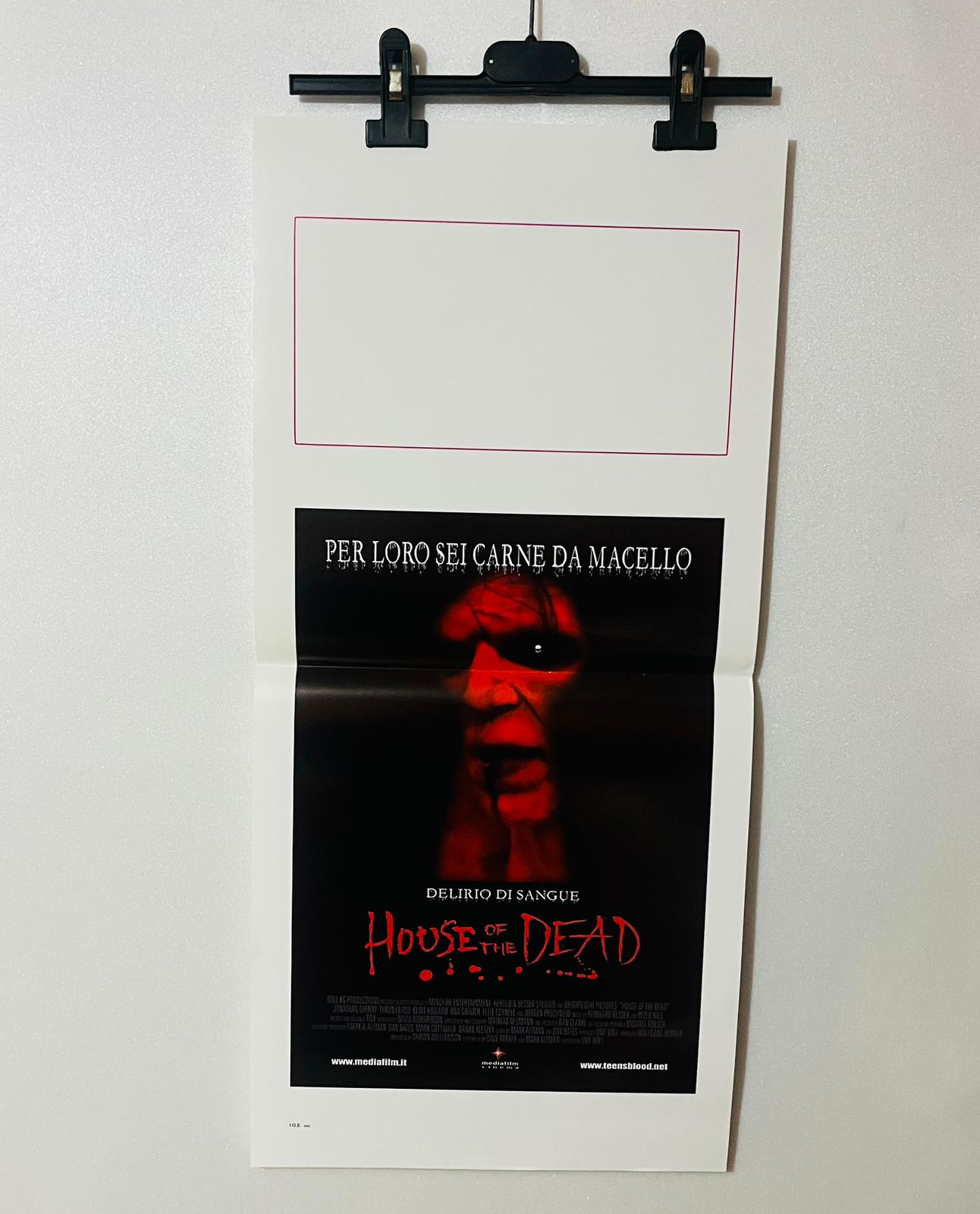 locandina cinema ''house of the dead'' 33x70 E10