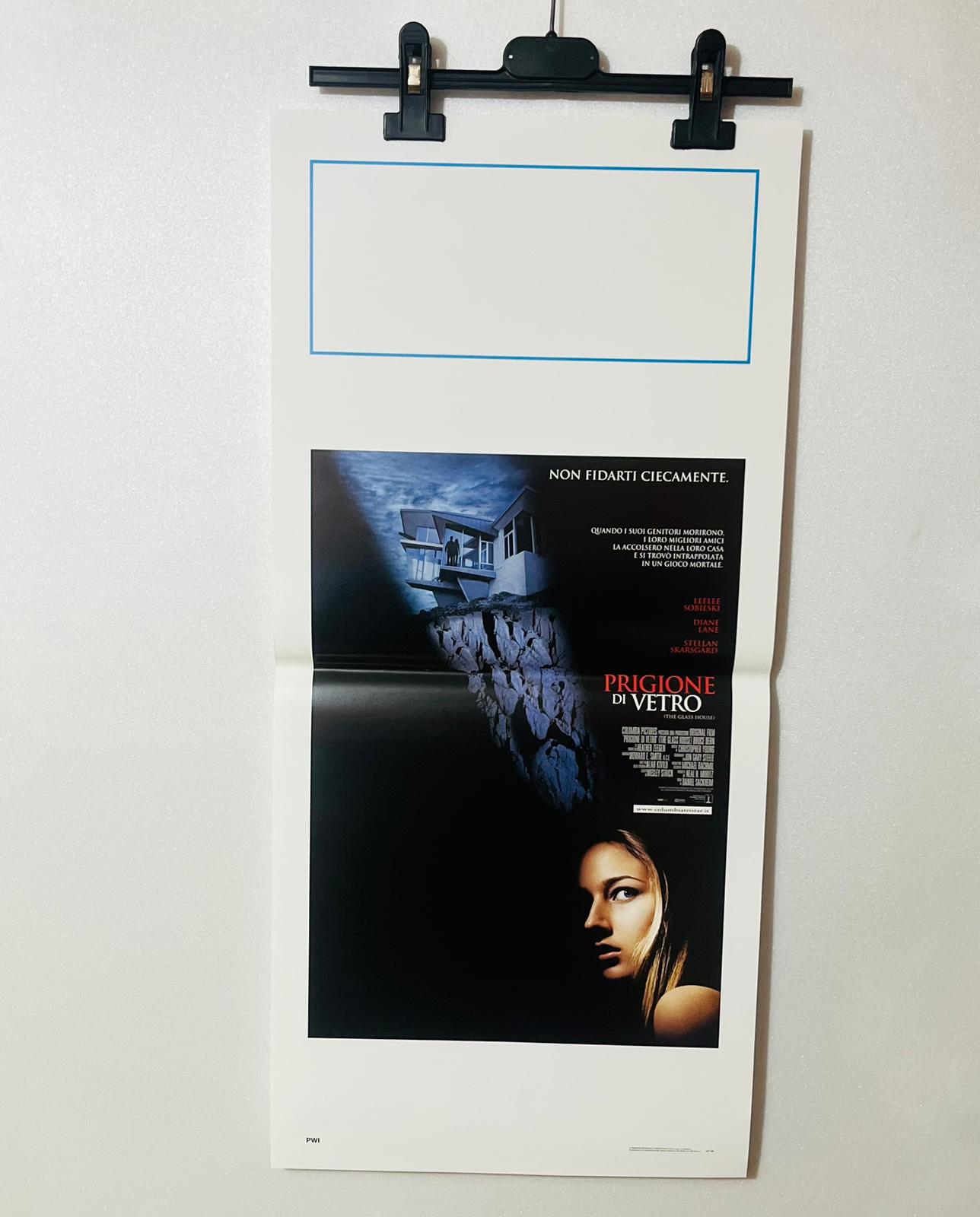 locandina cinema ''prigione di vetro'' 33x70 E06