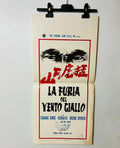 locandina cinema ''la furia del vento giallo'' 33x70 d988