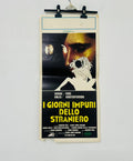 locandina cinema ''i giorni impuri dello straniero'' 33x70 d901
