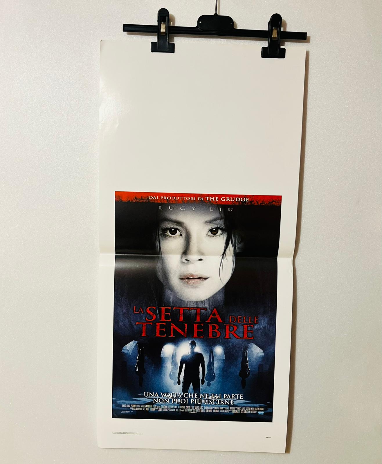 locandina cinema ''la setta delle tenebre'' 33x70 d1000